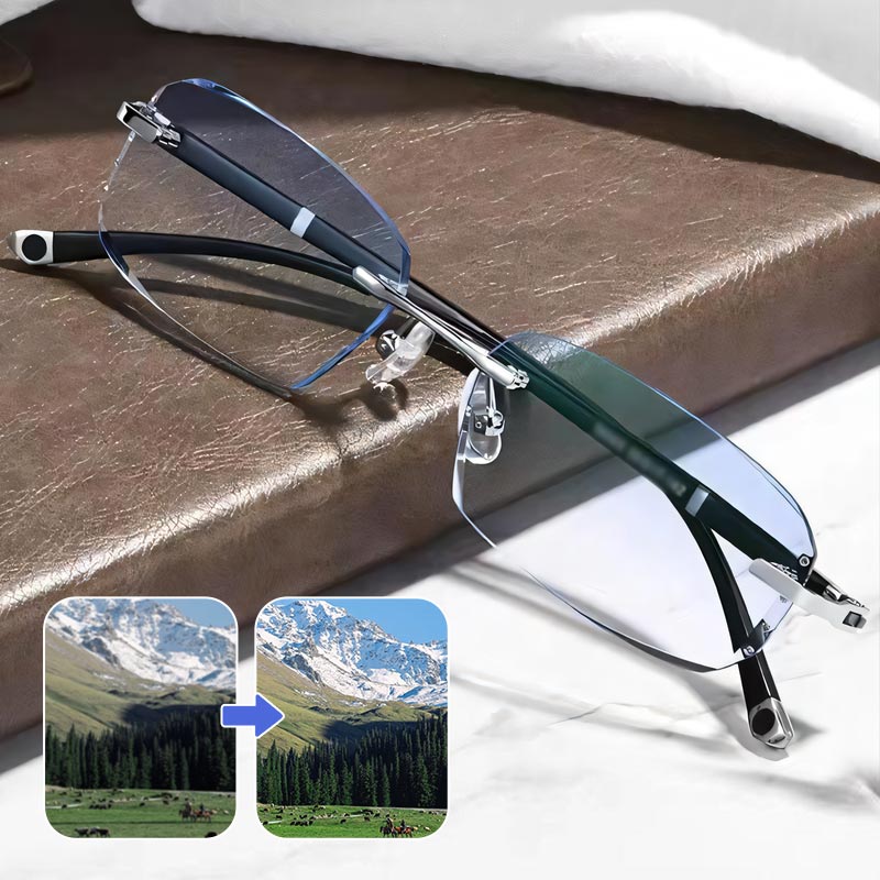 đ„Neue Saphir-Lesebrille mit hoher HĂ€rte und blauem Randâš