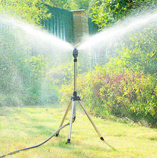 🔥2024 heißer Verkauf🔥Edelstahl Drehbares Bewässerungsstativ Teleskopständer Sprinklerkopf