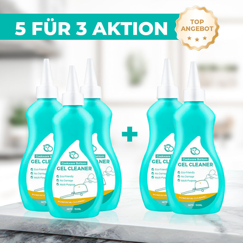 Gel-Reiniger für fettige Pfanne