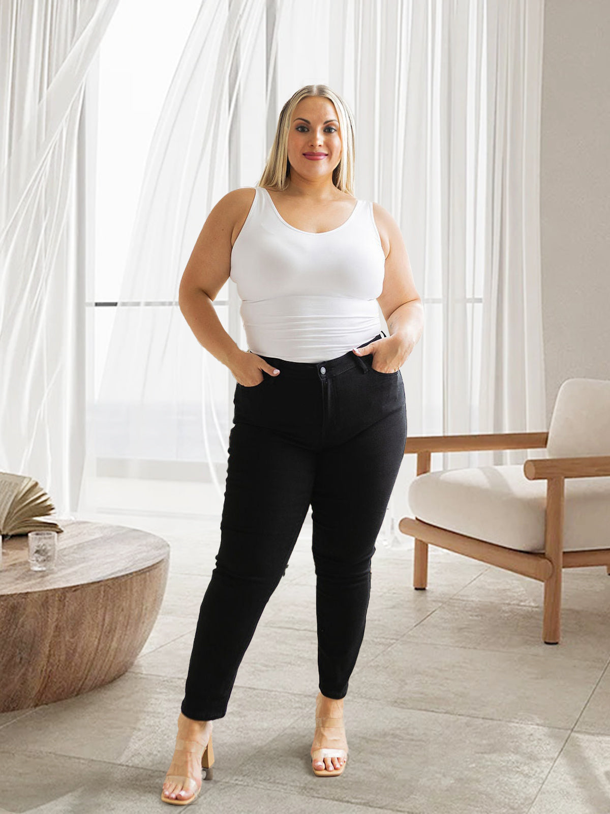 2025 Bauchkontrolle und Po-Lifting Jeans