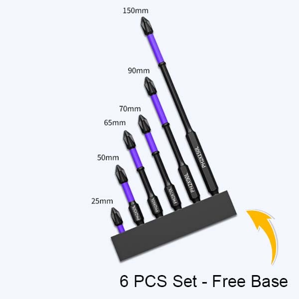 Frühlingsangebot: Kaufen Sie 2, erhalten Sie 1 gratis, kaufen Sie 3, erhalten Sie 2 gratis, desto höher ist der Rabatt💕💥Verbesserte hohe Härte und starker magnetischer Bit💥6-teiliges Set – kostenlose Basis