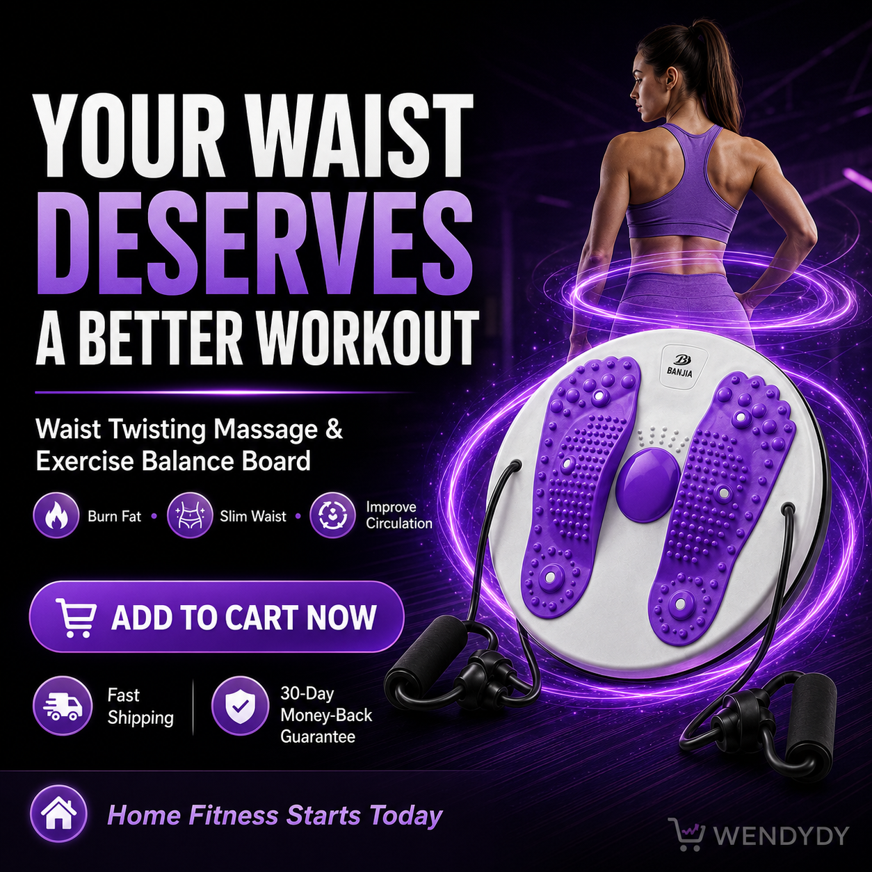 🥳HEISSER SALE 2026🥳💞50.000+ VERKAUFT!👵 ✨ Taillendrehmassage & Balanceboard für Übungen – Fettverbrennung, schlankere Taille & verbesserte Durchblutung zu Hause