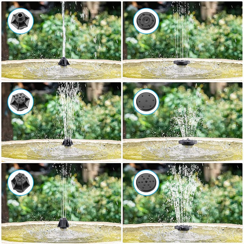 Bausatz für eine solarbetriebene Vogelfontäne