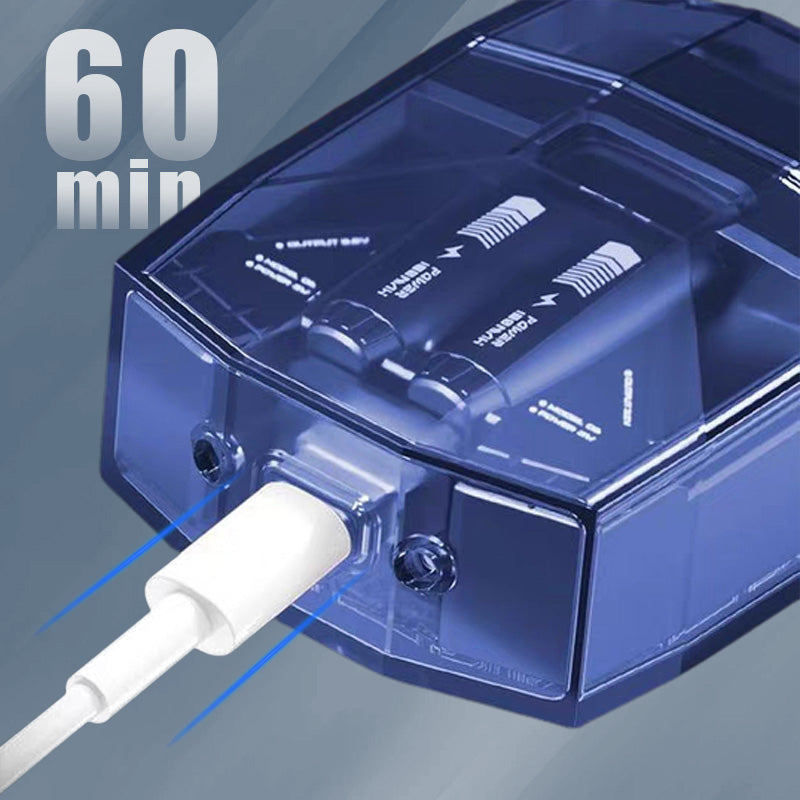 🔥Transparenter elektrischer Mini-Rasierer mit geringem Rauschen🔥