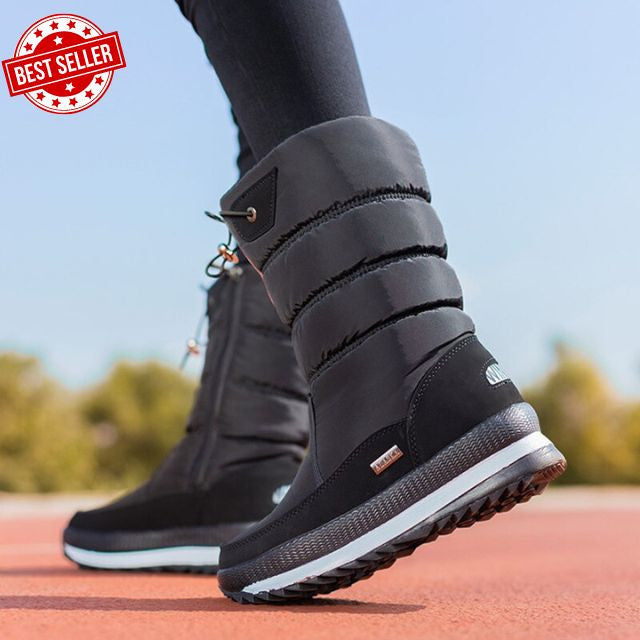 💯Ideales Geschenk💖Hochwertiger, rutschfester und wasserdichter Schneestiefel aus Kunstfell für Damen