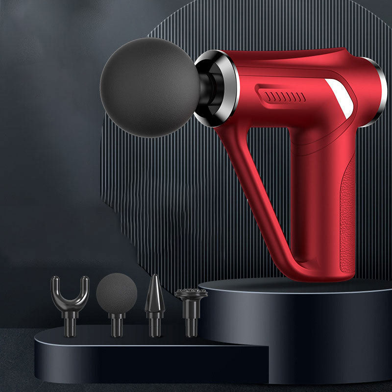 Handmassagepistole mit 4 Massageköpfen