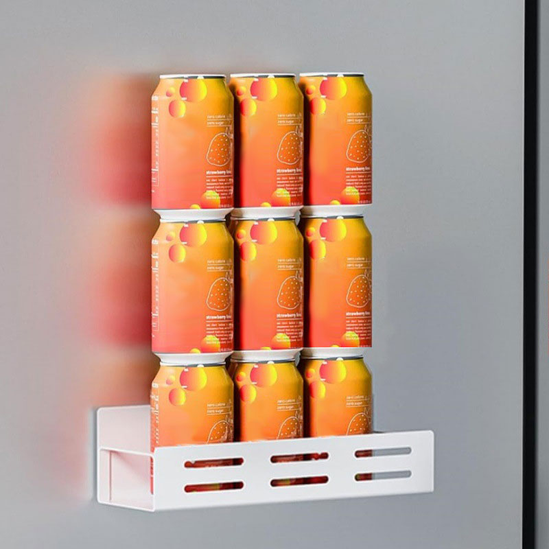Magnetisches Gewürzregal für Kühlschrank mit Papierhandtuchhalter