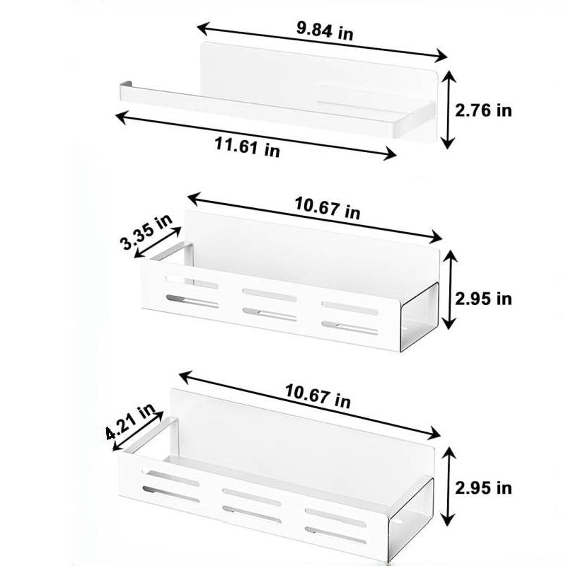 Magnetisches Gewürzregal für Kühlschrank mit Papierhandtuchhalter