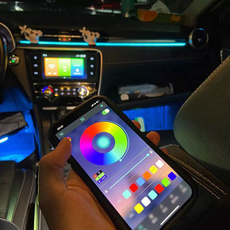 LED-USB-Innenbeleuchtung fürs Auto mit Fernbedienung