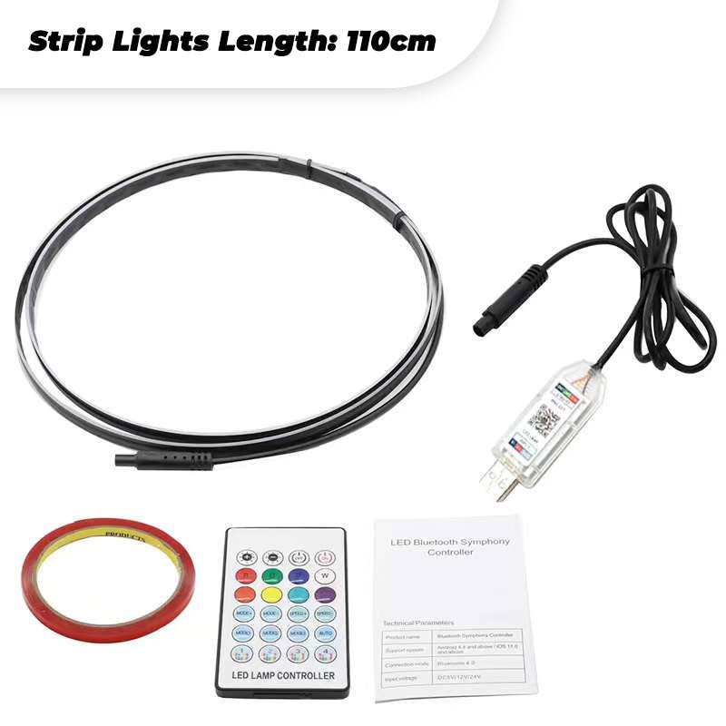 LED-USB-Innenbeleuchtung fürs Auto mit Fernbedienung