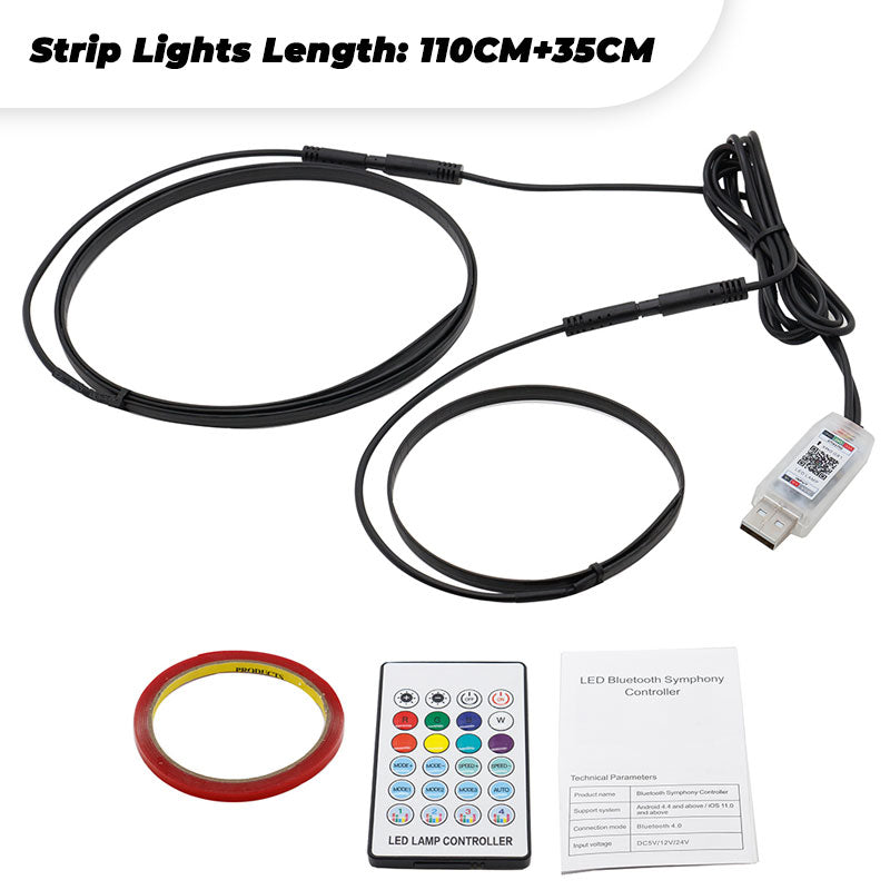LED-USB-Innenbeleuchtung fürs Auto mit Fernbedienung