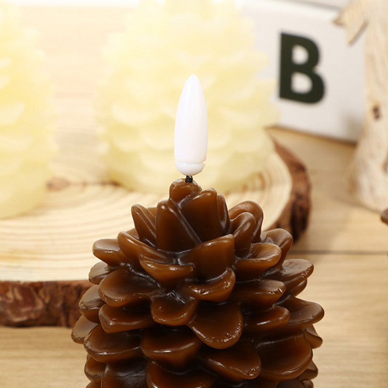 🎅✨Weihnachtsverkauf 49% Rabatt🎄Flammenlose LED-Tannenzapfenkerzen für die Feiertagsdekoration