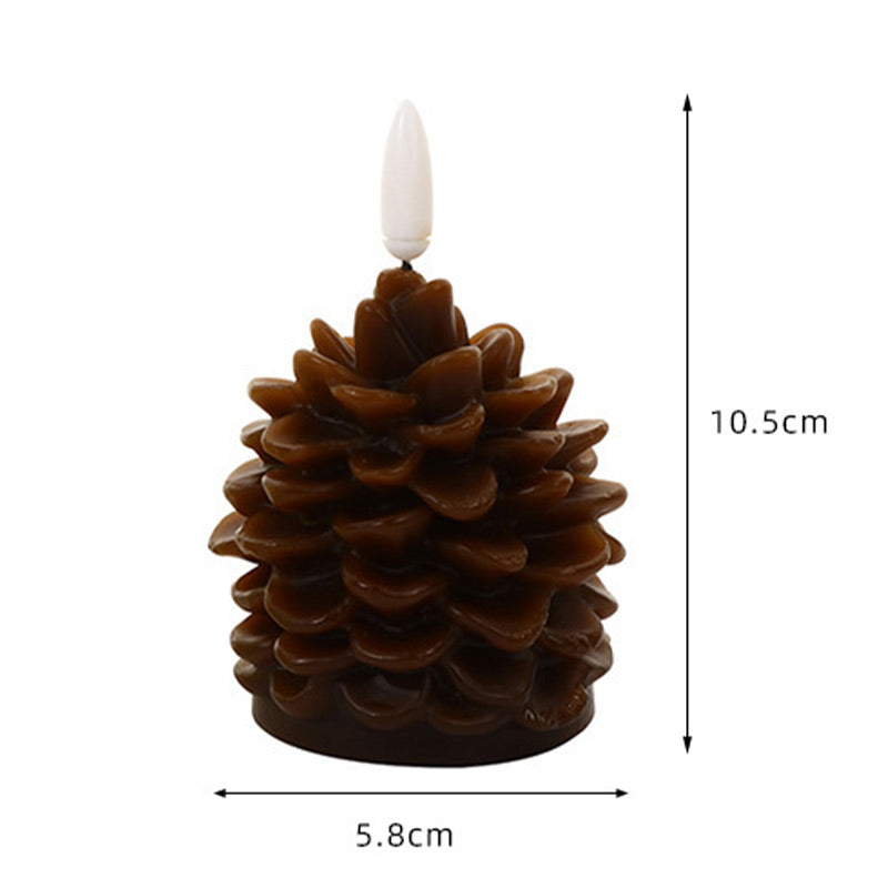 🎅✨Weihnachtsverkauf 49% Rabatt🎄Flammenlose LED-Tannenzapfenkerzen für die Feiertagsdekoration