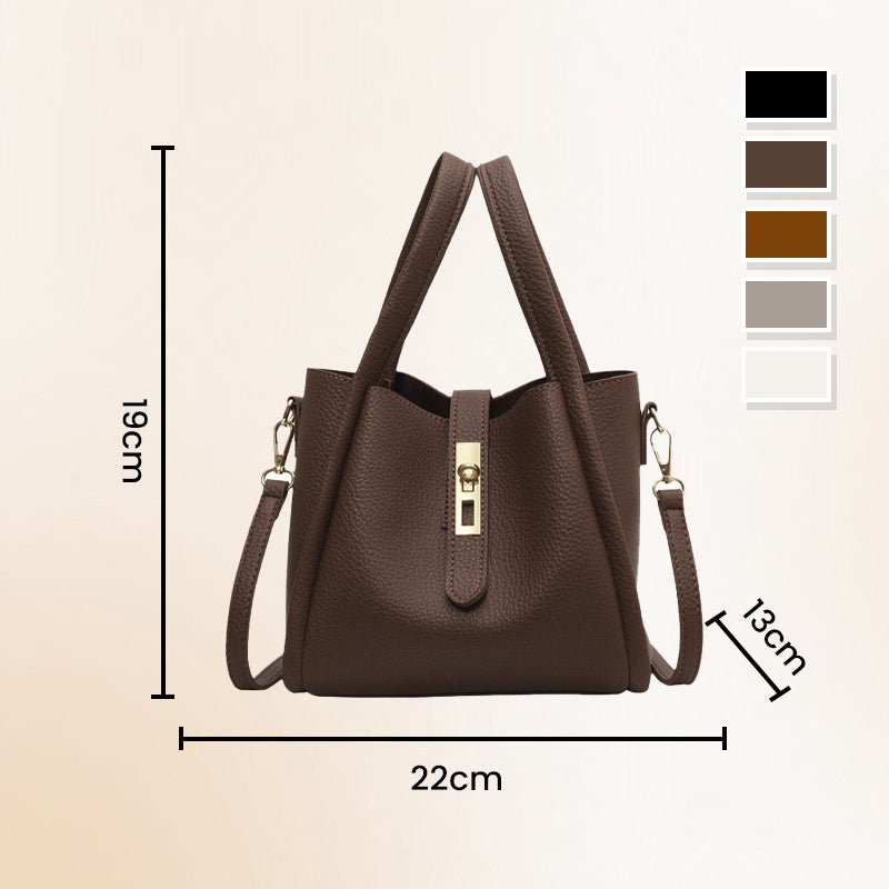 Women's Large Capacity Faux Leather Bucket Bag