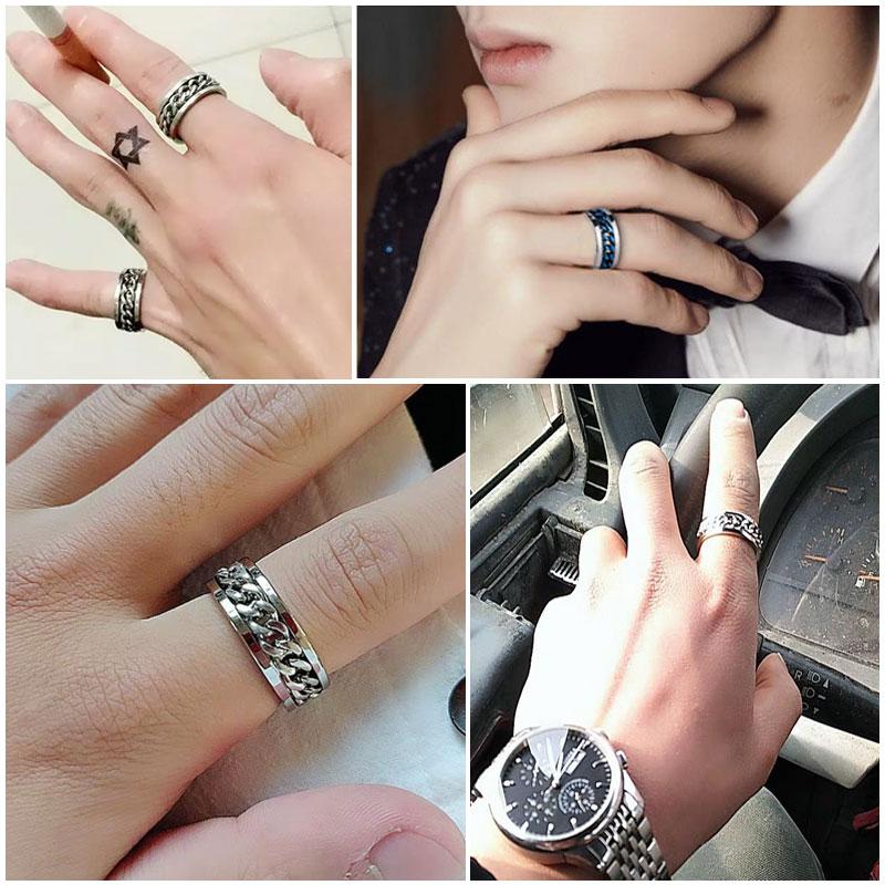 Titanium Stalen Draaibare Kettingring