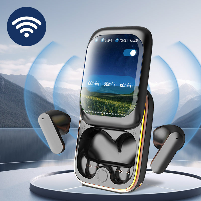 Bluetooth-Ohrhörer mit Touchscreen und Geräuschunterdrückung