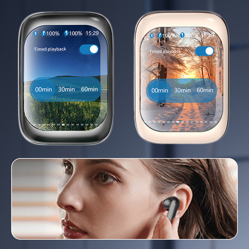 Bluetooth-Ohrhörer mit Touchscreen und Geräuschunterdrückung