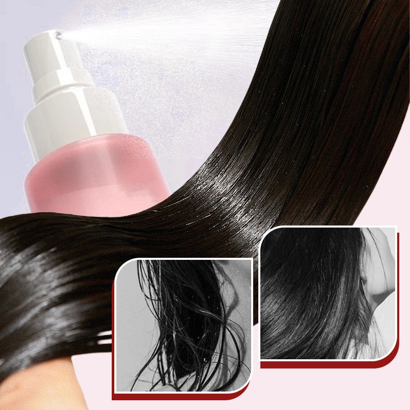 Keratinspray für durch Färben und Dauerwellen geschädigtes Haar