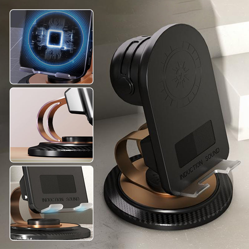 Telefonständer mit Bluetooth-Lautsprecher und Ladefunktion