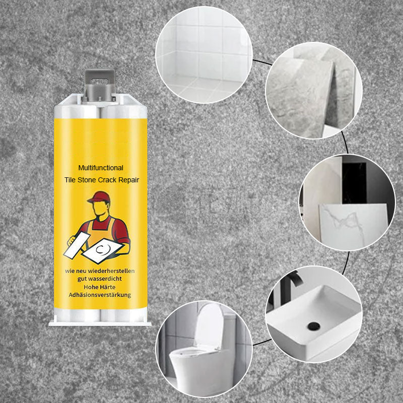 💥🔧🛡️Multifunktionale Reparatursets für Risse in Fliesen und Steinen🌧️🏡🧱