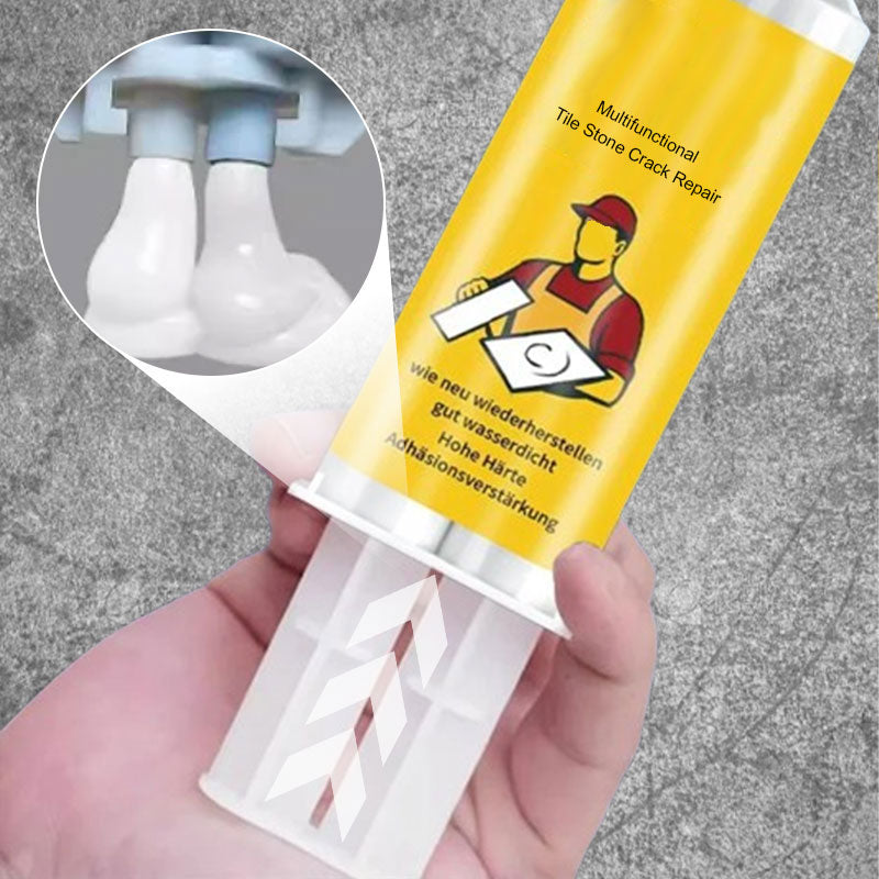 💥🔧🛡️Multifunktionale Reparatursets für Risse in Fliesen und Steinen🌧️🏡🧱