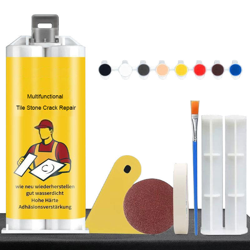 💥🔧🛡️Multifunktionale Reparatursets für Risse in Fliesen und Steinen🌧️🏡🧱