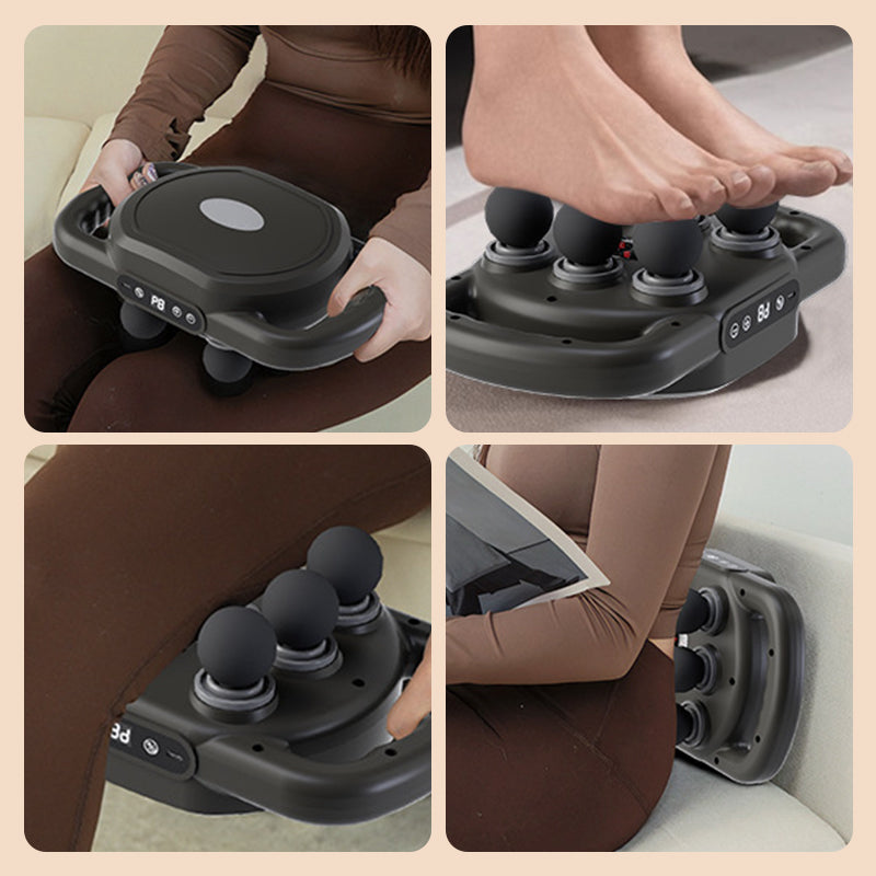 Multifunktionale, automatische Massagepistole mit 12 Köpfen