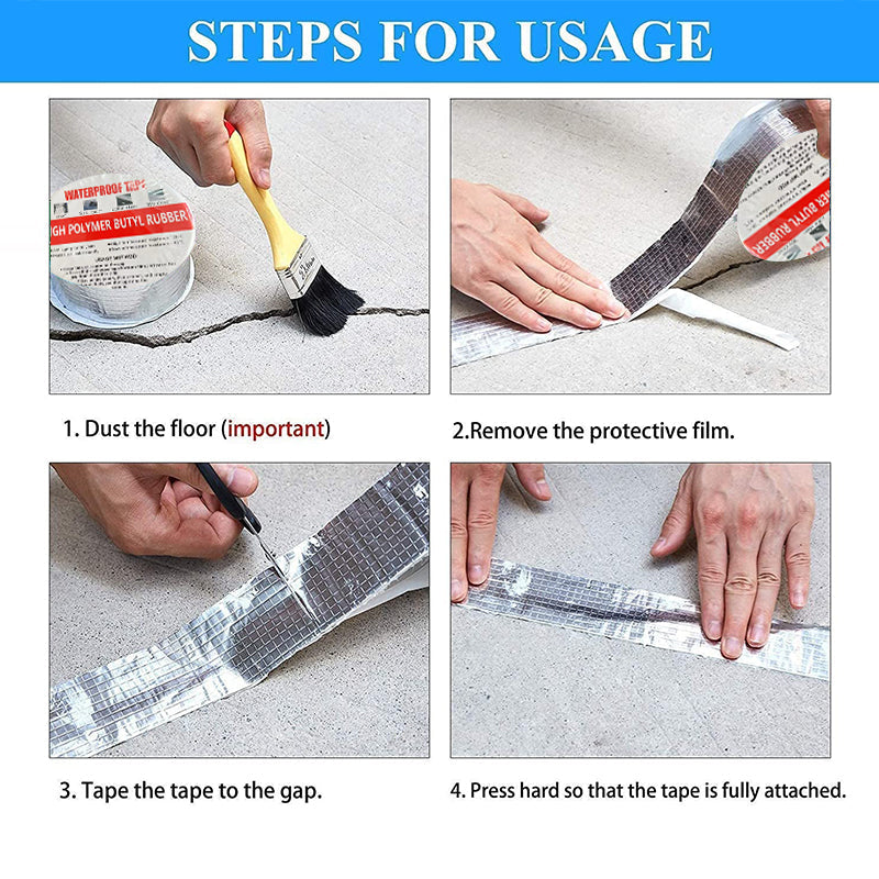 đ„ 50 % Rabatt! â Hochbelastbares wasserdichtes Aluminiumband â Sofortige Reparatur und Abdichtung bei Lecks