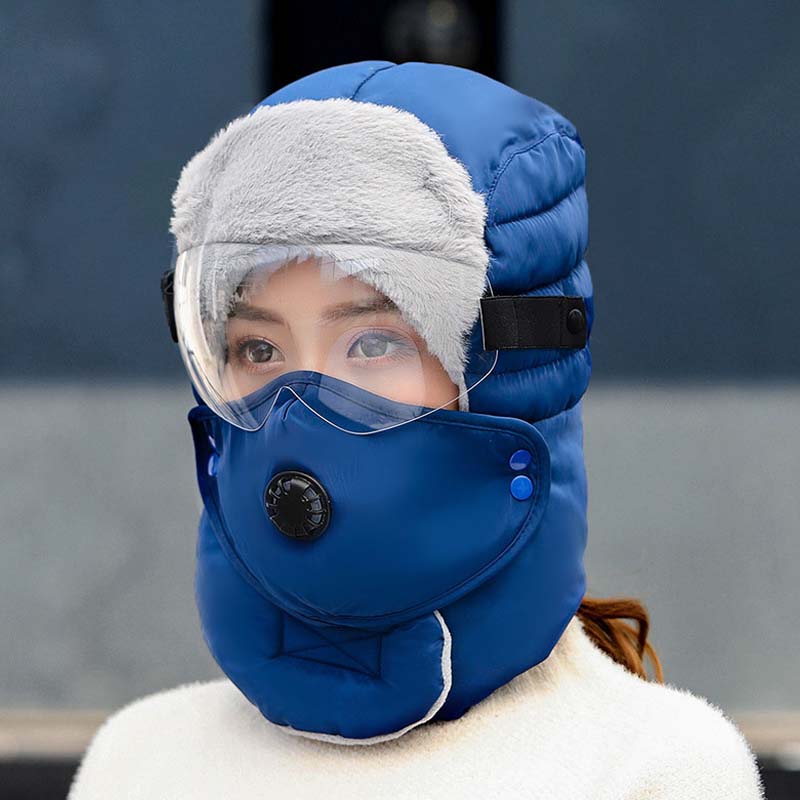 Thermomütze mit abnehmbarer Atemmaske