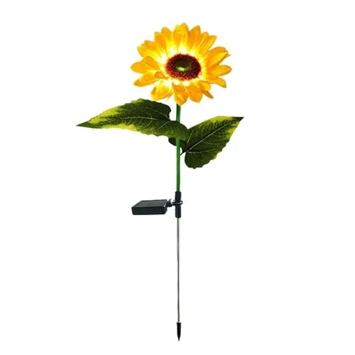 🌻✨ Lebensechte Blüten, IP65 wasserdicht & automatische Dämmerungssensor (8-12h Leuchtdauer)