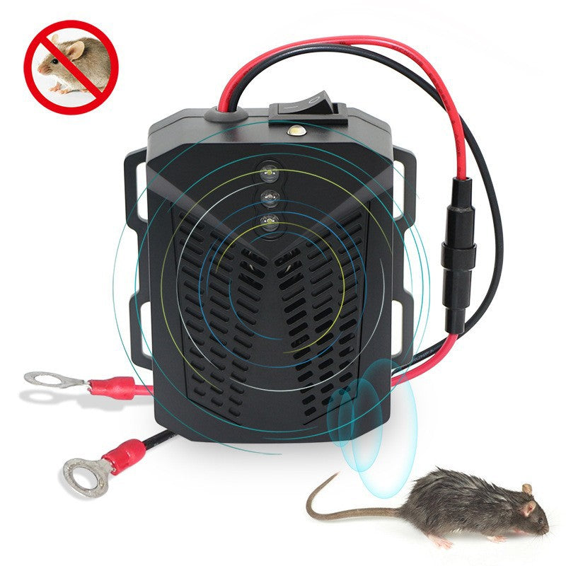12V Ultraschall-Auto-Nagetiervertreiber mit LED-Blitzlichtern