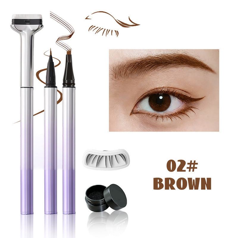 3-in-1 Eyeliner-, Augenbrauen- und Wimpernstift