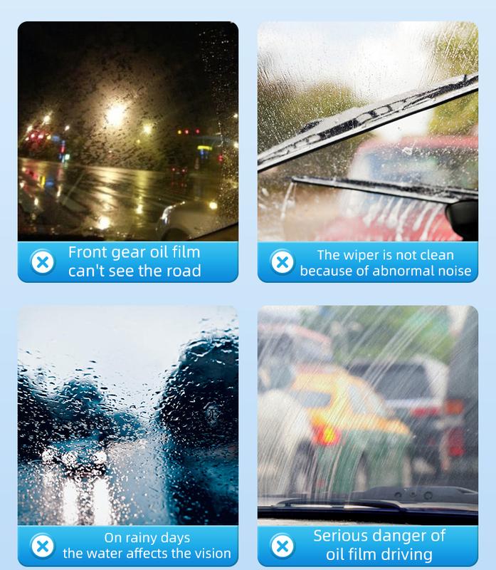 🚗5-in-1-Glasreiniger – entfernt Flecken, Ölfilme, Insektenreste sowie Frostschutzmittelrückstände und wirkt hydrophob.💪