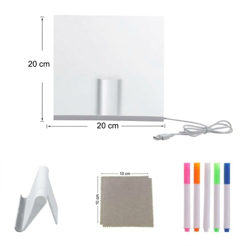 🖍️ ✨ Leuchtende Kinder-Maltafel – sanfte LED, wiederverwendbar, auch als Nachtlicht 💡