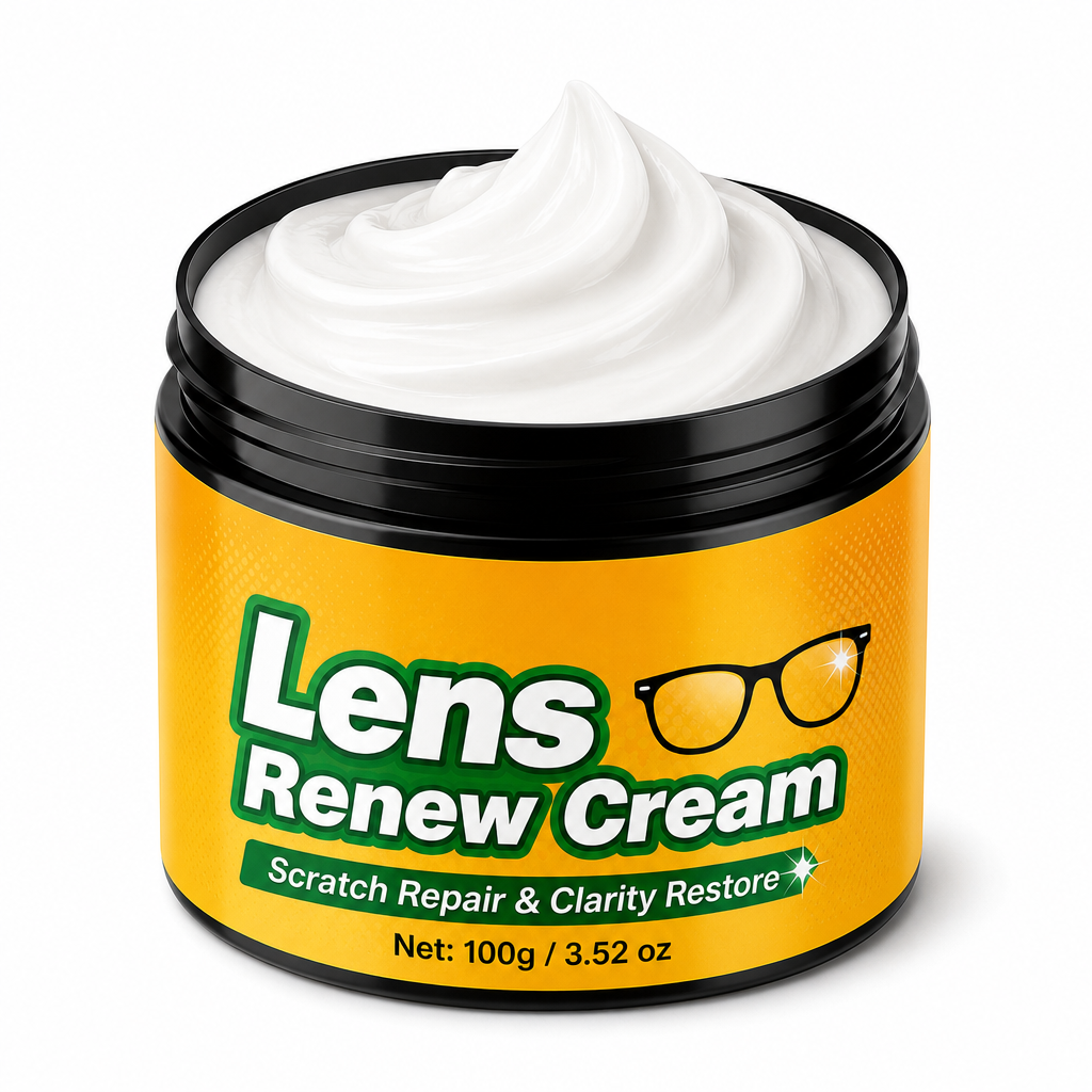 Linsenkratzreparaturcreme-Set mit Schwamm für Brillen, Schutzbrillen, Gesichtsschilde und Helmvisiere