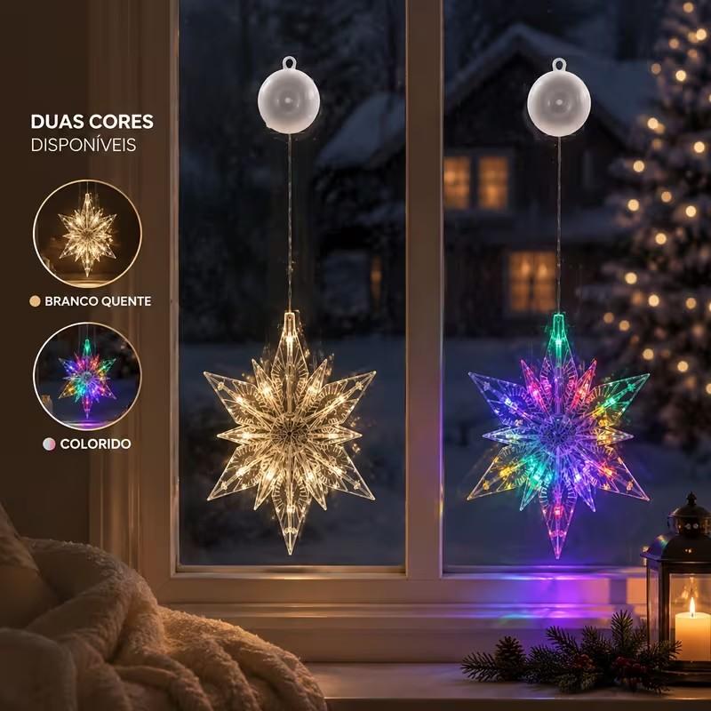 🎄✨Weihnachtliche Fensterleuchten mit Saugnapf – kein Bohren, batteriebetrieben & wiederverwendbar ✨