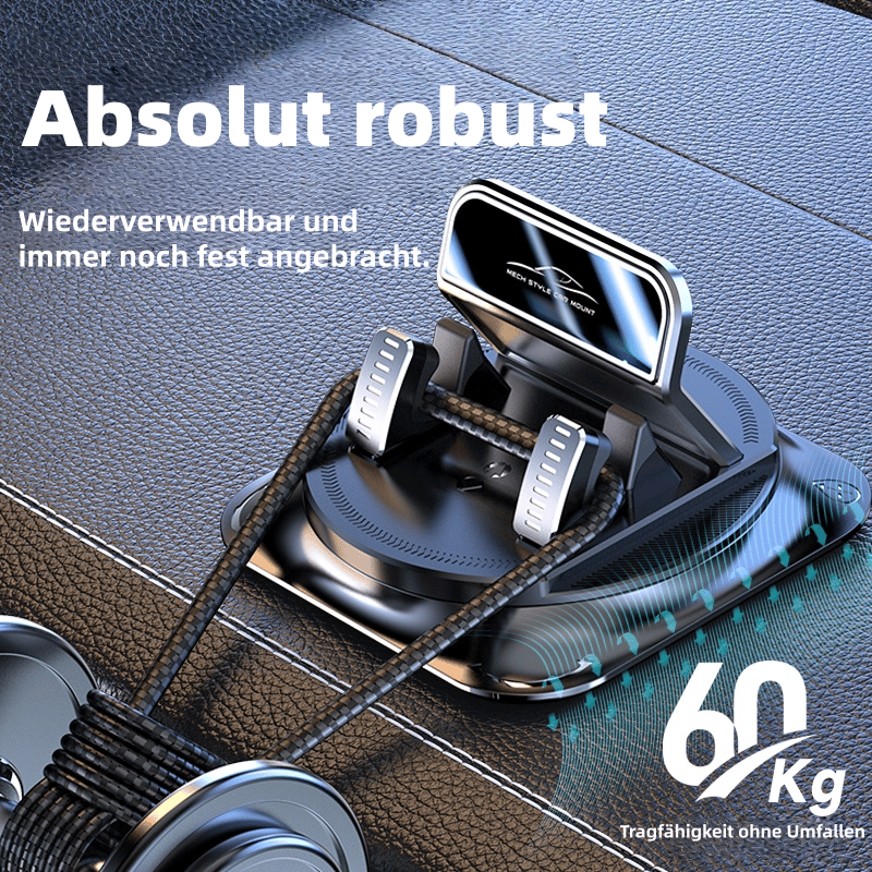 🚗 Autotelefonhalterung – 360° Drehbar, Vollständig Einstellbarer Winkel & Stabilität Auch Auf Holprigen Straßen Für Jedes Telefon 🔄
