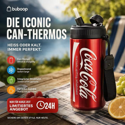 🥤Doppelwandiger, isolierter Becher aus Edelstahl in Form einer Cola-Dose