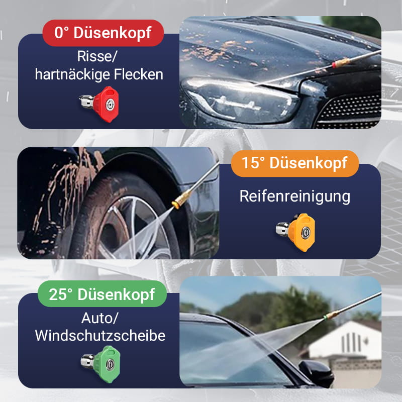 💎 💥 Profi Hochdruckreiniger-Stab-Set (4000 PSI) – Extrem Robust, Verstellbare Düse & Tiefenreinigung