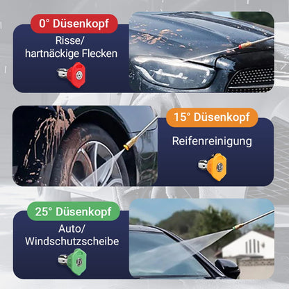 💎 💥 Profi Hochdruckreiniger-Stab-Set (4000 PSI) – Extrem Robust, Verstellbare Düse & Tiefenreinigung