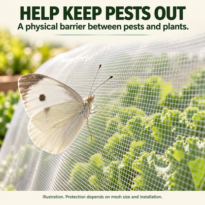 🦟 50% RABATT! 🌱 Insektenschutznetz für Gewächshäuser – Alterungsbeständig, zuschneidbar & ideal für Pflanzen, Obst & Gemüse 🍅