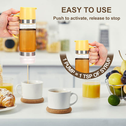 💥LAST DAY SALE 50 % RABATT🍯✨9oz tropffreier Honig- und Sirupspender aus Glas