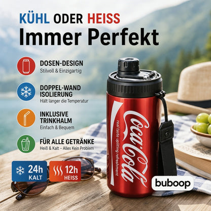 🥤Doppelwandiger, isolierter Becher aus Edelstahl in Form einer Cola-Dose