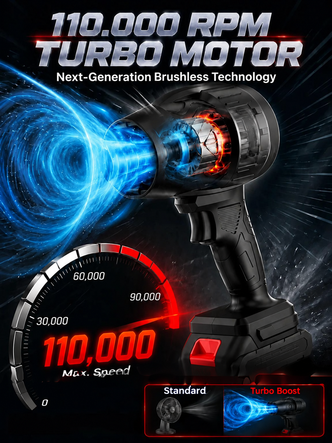 🔥Top-Angebot🔥 Handgeführter Turbo-Hochleistungsbläser ✈️Kostenloser Versand✈️