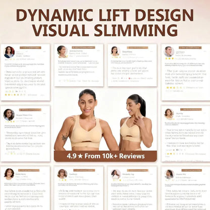 Beiger BH für Damen ohne Bügel, weiche, atmungsaktive, fest eingearbeitete Formschalen, Yoga- und Fitness-Sportbekleidung für das Fitnessstudio und das tägliche Training
