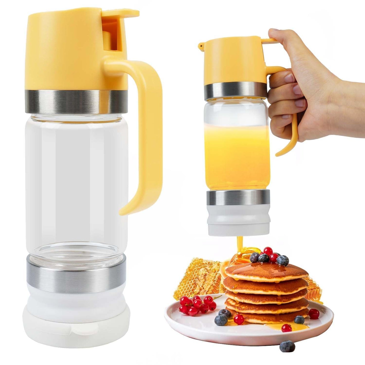💥LAST DAY SALE 50 % RABATT🍯✨9oz tropffreier Honig- und Sirupspender aus Glas