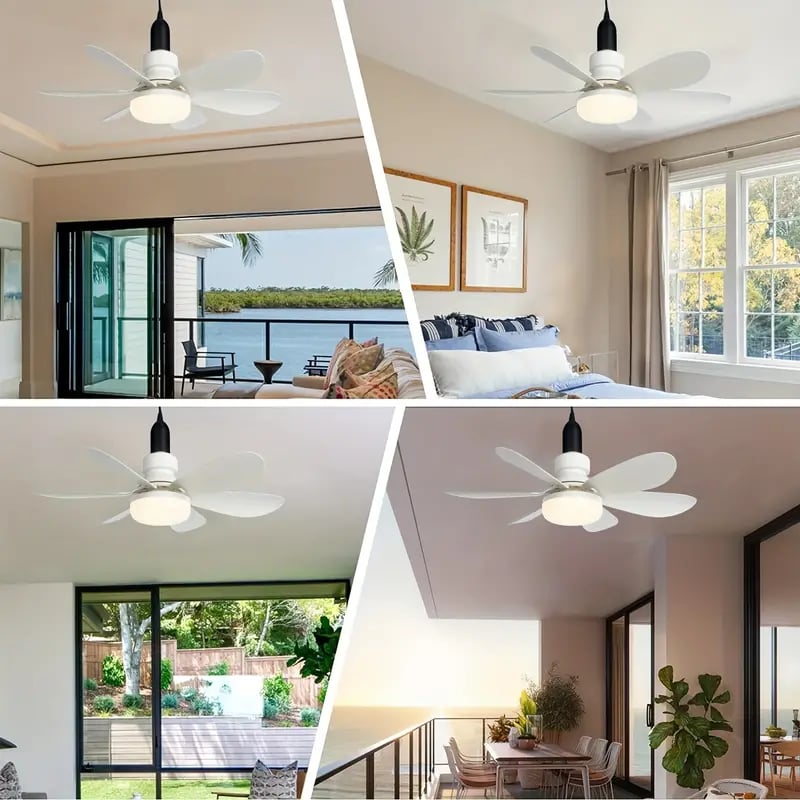 🔥Kostenloser Versand & 50 % Rabatt🔥🍃 Intelligenter Deckenventilator mit Licht, RGB-Beleuchtung und Bluetooth-Lautsprecher♨️❄️