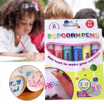 🥳HEISSER SALE 2026🥳💞50.000+ VERKAUFT!🎄🎁Magische Popcorn-Stifte mit Blaseneffekt, wärmeaktivierte Popcorn-Stifte, DIY-3D-Kunstmarker für Kinderbastelprojekte