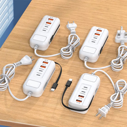 🥳HEISSER SALE 2026🥳💞50.000+ VERKAUFT!👵❤️ 50 % RABATT! Multifunktionale Schnellladebuchse – 2PD + 2USB