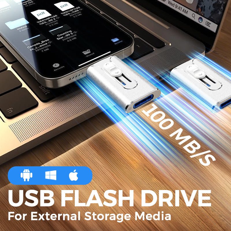 📱⚡ Speicherplatz freigeben & Fotos in Minuten übertragen – 4-in-1-USB-Stick für iPhone, Android & PC 💾